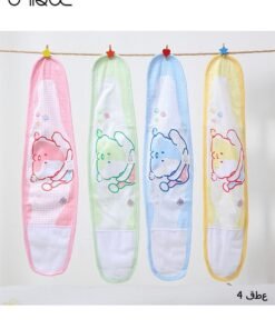 Unique 4 PcsBaby belly strap- Cartoon Baby Belly Band Infant Umbilical Hernia Belt Baby Belly Belt Newborn Infant Belly Wrap Newborn Belly Binder (Yellow Green Blue Pink)