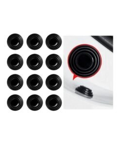 12 pcs Self-Adhesive PVC Car Door Shock Absorber & Soundproof Edge Protector - Durable Anti-Collision Bumper & Trunk Guard for Enhanced Vehicle Protection