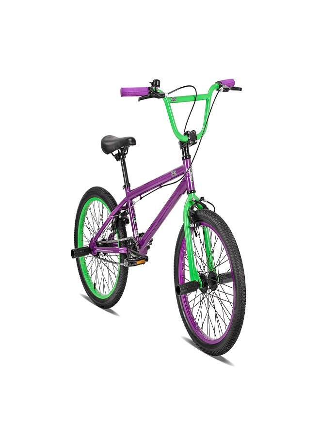 Spartan Joker BMX Bike | 20 Inch Wheel Size | Single Speed | Purple Color - Image 2
