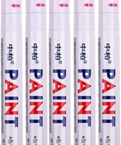 AQ AQSON AQSON 10 Pcs Waterproof Permanent Tyre Tread Rubber Marker Paint Pen - White