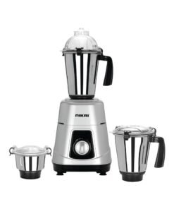 NIKAI 3-in-1 Blender – 900W Heavy Duty Motor, 1.5L, 1L & 400ml Stainless Steel Jars, 3 Speeds with Pulse, Durable ABS Body, Made in India - NB984A 1.5 L 900 kW NB984A Silver