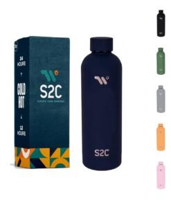 S2C Water Bottle Stainless Steel 750ml - Double Wall insulated Water Bottles for Hot Water Gym Bottle Stainless Steel Water Bottle for Kids School Flask Bottle Hot water bottle