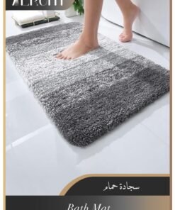 Alruht Luxury Bathroom Rug Mat, Extra Soft and Absorbent Microfiber Bath Rugs, Non-Slip Plush Shaggy Bath Carpet, Machine Wash Dry Gradual Grey