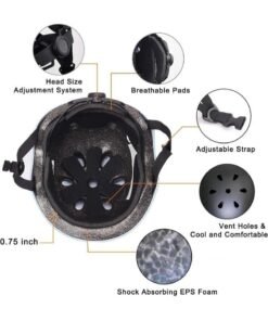 Alternative view of Kids Helmet,Skateboard Bike Helmet,Adjustable & Design of Ventilation Multi-Sport Safety Helmet for Bicycle Skate Scooter Youth & Kids