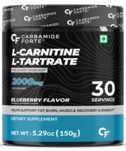 CARBAMIDE FORTE L Carnitine L Tartrate 2000Mg Powder For Pre And Post Workout 150G Bluberry Flavour