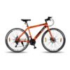 Vaux Swifter-Pro Hybrid Bike ||27.5 Inch Wheel Size || For Adults || 21 Speed Gear With Dual Disc Brake || Adjustable Seat || Orange