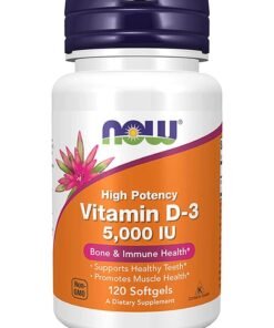 Now Foods High Potency Vitamin D-3 5000Iu 120 Soft Gels