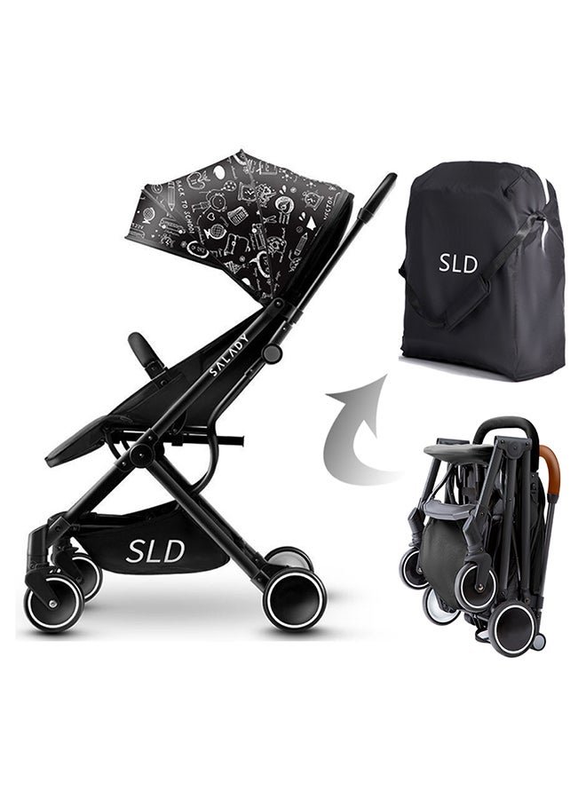 TEKNUM Travel Lite Stroller SLD With Extra Wide Seat - Newton Black