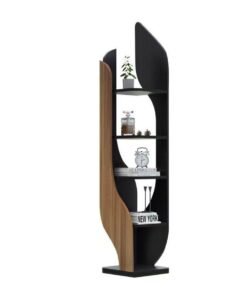 Alternative view of C&C Home Modern Wooden Display Shelf Stylish Multi-Layer Storage Rack for Living Room & Office 35 x 180 x 35 cm