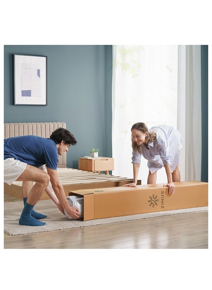 Zinus Green Tea Cooling Memory Foam Mattress, Queen, Fiberglass Free, Medium Firmness, Cooling Gel Foam, Certified Safe Foams & Fabric, Mattress in A Box (152.4 X 203.2 X 30.5 CM) - Image 2