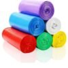 ECVV Garbage Bags 45x50cm (5 Rolls, 125 Bags) Bio-Degradable Plastic Disposal Garbage Bag Small, Bin Liners for Home, Kitchen & Offices, Mix Color Mix Colour 5 Rolls, 125 Bags 45x50cmcm