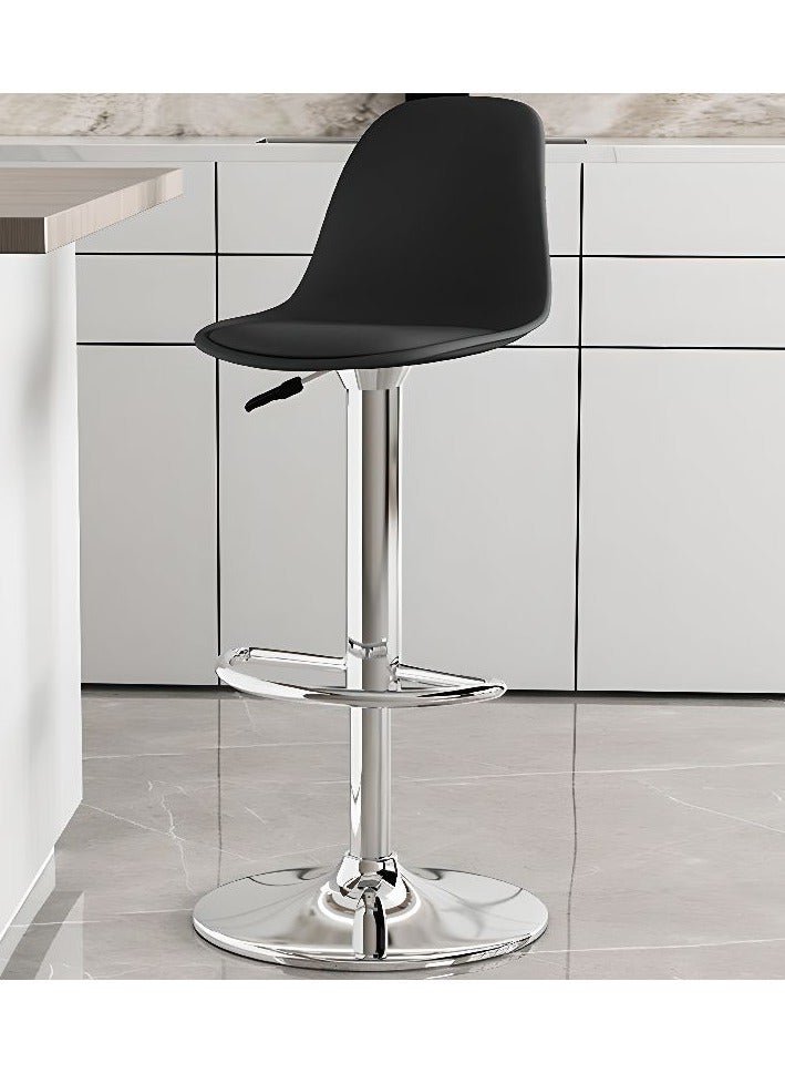 DubaiGallery Nordic Bar Chair Light Luxury Home Island Table Gold Bar Stool Modern Minimalist High Chair Bar Chair Back Bar Stool
