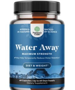 Nature's Craft Water Away Pills Vitamin B6 Potassium & Dandelion Root Extract Water Retention Anti-Bloating and Swelling Capsules Weight Loss for Women & Men with Antioxidant Green Tea