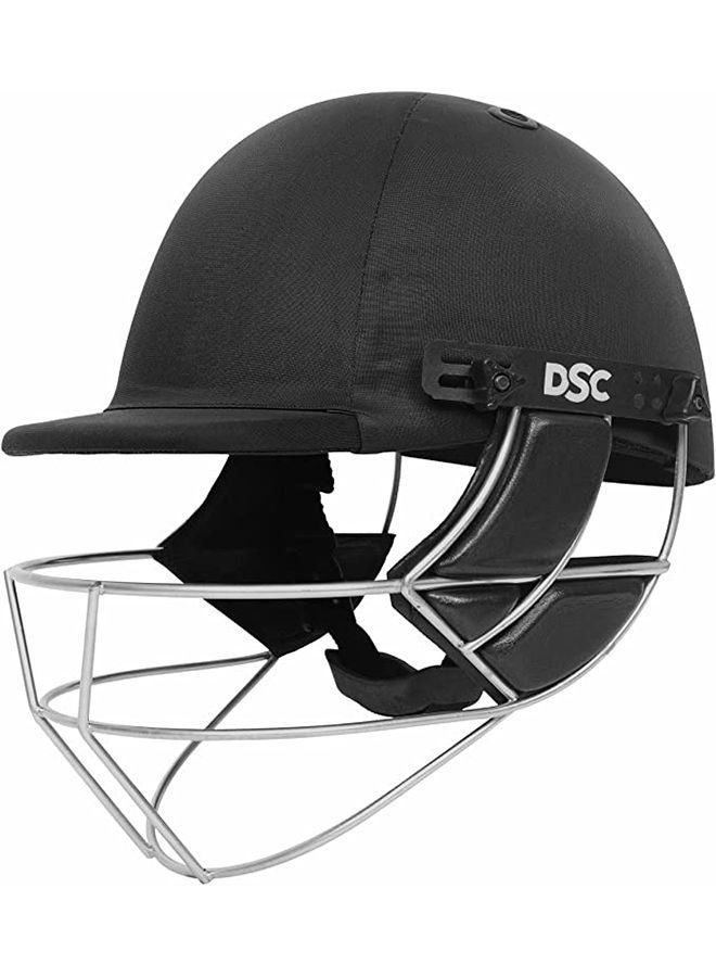 DSC Defender Cricket Helmet | Size: Medium | For Men & Boys | Adjustable Steel Grill | Back Support Strap | Lightweight