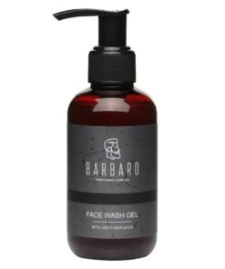 BARBARO Natural Dual-Action Face & Beard Wash for Men Hydrating Gentle & Non-Drying Cleanser with Calendula & Chamomile for Sensitive Skin & Acne Care, 150 ml