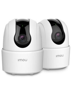 IMOU Pack of 2 Ranger 2C 360 Degree WiFi Security Camera (White), Up to 256GB SD Card Support, 1080P Full HD, Privacy Mode, Alexa Google Assistant, Motion Detection & Human Detection, 2-Way Audio, Night Vision