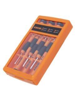 KSEIBI Precision Screwdriver Set 6Pcs, Mini Repair Screwdriver Kit with 6 Different Size Slotted and Philips Screwdrivers, Non-Slip Handle,  Perfect for Electronics, Eyeglass, Computers, Laptops, Phones, Watch and Jewelers.