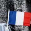 Vitacelli 2 Pcs France National Day Celebration Flags for Cars France National Day Flags with Plastic Grip France Flags fits almost all type of Vehicles for National Day Flag Day Celebrations 45 x 30 CM