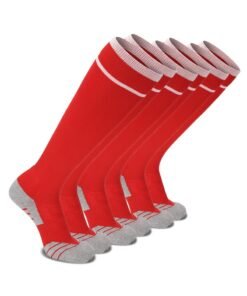 SKY WING Unisex Athletic Knee High Breathable Compression Solid Tube Soccer Football Sport Socks 1/2/3/4 Pairs for Youth Adult