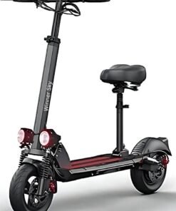 Winner Sky Enhanced E10 Foldable Electric Scooter - 1200W Motor, 48V 13Ah, Anti-Theft, and Extra Smooth Ride Red