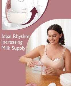 Momcozy Breast Pump Hands-Free Mobile Style | M6, Wearable Breastfeeding Pump Ideal Rhythm for More Milk, DoubleFit Flange More Fit & Discreet with 3 Modes & 9 Levels - Image 3