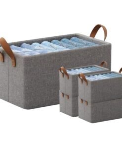 BLADESMITH 1-Shelf Woven Fabric Wardrobe Organizer for Clothes - Foldable Storage - Perfect for Closet, Bedroom, or Office Organization