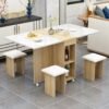 Folding Dining Table,Dining Table, Removablefolding Dining Table, Dining Table Set For Spacesaving Dining Table For Tight Spaces