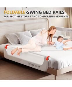 Alternative view of Y&D 1.2M Baby Crib Fence Guardrail Baby Anti Fall Bed Side Barrier Travel Folding Young Children Convenient Bed Fence One Side Toddler Bed Rails For Toddlers,Infant Bed Rail Guard,Portable Baby Toddler Bed Rails Guard Bumper, Toddler Travel Bed Guard,Safety Bed Rails For Toddlers Fence Protector Bed Rails For Queen Kin