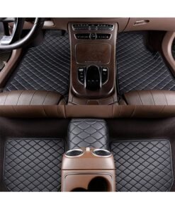 DUNISO 5 Pcs Deluxe Car Floor Mat Set，Waterproof Universal Fit Car Floor Mats Protection with Rubber Lining, Suitable for All Vehicles，Black