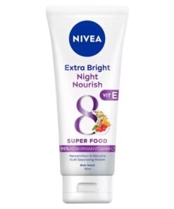 Nivea Extra Bright Night Nourish Vit E  Body Serum 180ml