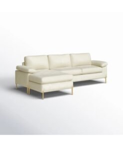 ALWASIT HOME Sophisticate Lian Velvet Sectional – L-Shape