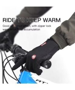 Alternative view of ATRJSZ Ski Gloves Grab Velvet Touch Screen Gloves Autumn and Winter Warm Plus Velvet Cold Proof Waterproof Outdoor Riding Model（M）