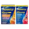 Theraflu Combo daytime and Nighttime severe cold relief honey lemon flavor powder 6 daytime +6 night time & berry burst 6 daytime free