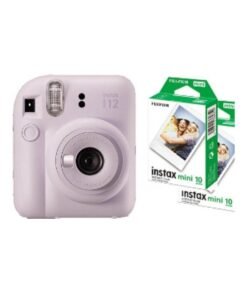 FUJIFILM Instax Mini 12 Instant Film Camera With Pack Of 20 Films Lilac Purple