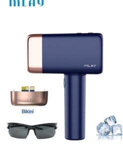 MLAY T14 IPL Ice Compress Hair Removal Device With Bikini Lense Dark Blue