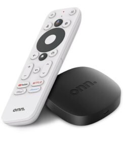 ONN Google TV 4K UHD Streaming Box with Voice-Enabled Remote Control – Ultra HD HDR Smart TV Box with Built-in Chromecast, Wi-Fi, and Google Assistant – Smooth Wireless Streaming of YouTube, Netflix, Prime Video, and More