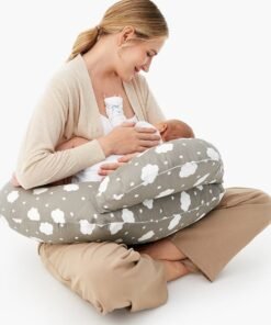 Momcozy Nursing Pillow for Breastfeeding, Original Plus Size Breastfeeding Pillows for More Support for Mom and Baby, with Adjustable Waist Strap and Removable Cotton Cover