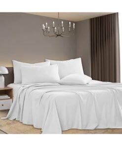 Somer Field KING Bed Sheets Set Printed - Oeko-Tex Certified - Soft 100% Cotton Bedding Sheets & Pillowcases Sets, 3 Pieces KING Sheet Set - 200 TC (Design 3)