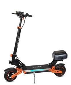 Crony D2 Pro 1500W Electric Scooter for Adults, Max Speed 70KM/H, 48V 15A Battery, 40KM Pure Electric Range, 10"Off-Road Tubeless Tires, Foldable E-Scooter with Front and Rear Suspension, Front Disc & Rear Power-Off Brake, Aluminum Frame, APP-Connected Smart E-Bike, Dual Shock Absorbers, Portable Urban Commuter Scooter