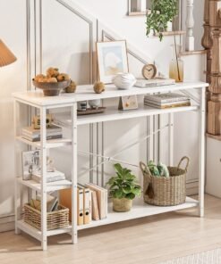 FAMAPY Console Tables for Living Room, Entryway Table with 4 Storage Shelves,Long Behind Couch Table for Hallway Bedroom - Image 4