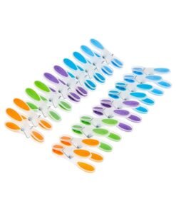 Vileda Soft Pegs Clothespin, Soft Grip, Weather Resistant- Multiple Colours