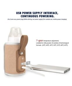 Alternative view of ABOUTBABY Baby Bottle Warmer, Baby Bottle Warmer Portable, Rechargeable Baby Bottle Warmer to Go, Temperature Adjustable Portable Baby Bottle Warmer