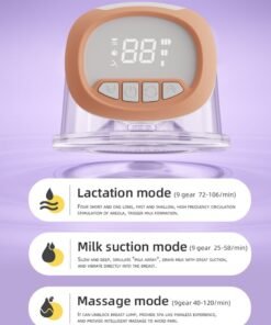 Alternative view of ALLTOMOM Wearable Electric Single Breast Pumps with LED Display, 3 Modes 9 Levels BPA Free