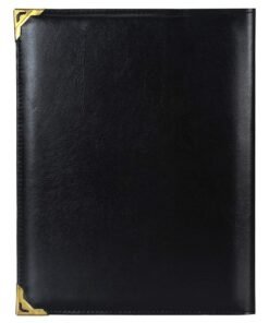 FUTURE X Leather Menu Folder for Hotel & Restaurant | Check Presenter, Business File Folder, Document Holder & Portfolio Organizer with 6 Leafs (A4 Size, Set of 1)