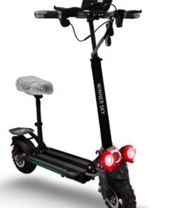 Winner Sky K2 Electric Scooter 2000W Motor 48V Battery 15 Amp Speed 70 Km Per Hour Black