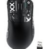 ATTACK SHARK R1 Wireless Gaming Mouse – Tri-Mode (2.4G/BT5.2/Wired), 55g Ultra-Light – 18K DPI PAW3311 Sensor – HUYU 20M Clicks – Ergonomic – Black + Grip Tape