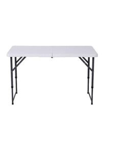 Yameem Portable Plastic Folding Table White 120 x 60cm