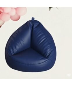 Harmony Home Trio Leather Bean Bag Sofa Chair – Comfortable & Stylish Seating for Living Room, Bedroom & Lounge (Blue)