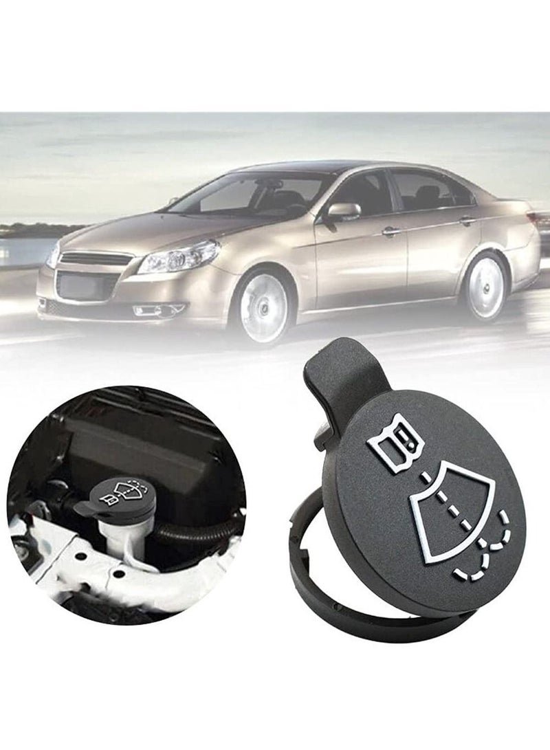 Car Windshield Wiper Washer Fluid Reservoir Tank Bottle Cap Cover 13227300 Auto Accessories (Black)
