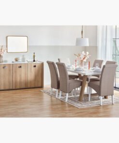 Cambridge 6-Seater Dining Table and 6-pcs Angelic ...